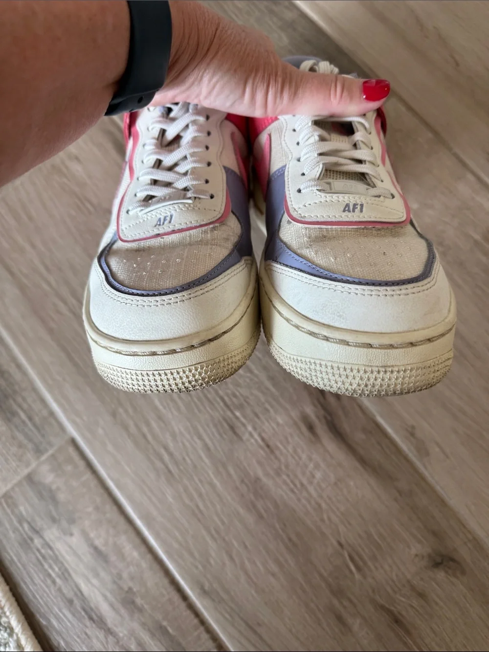 Nike 7 1/2 Air Force 1 Shadow Sail Coral Chalk colorway Sneakers - Picture 2 of 7